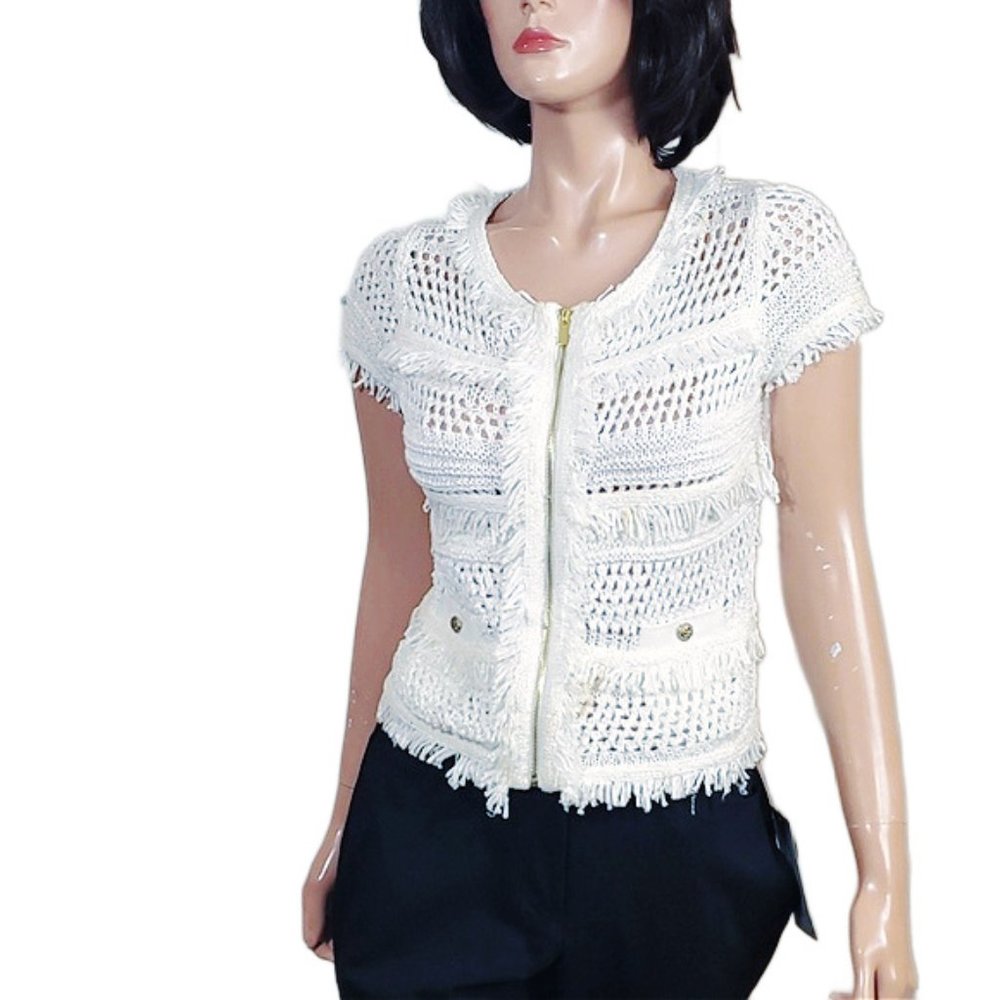 Cachet White Knit Sweater